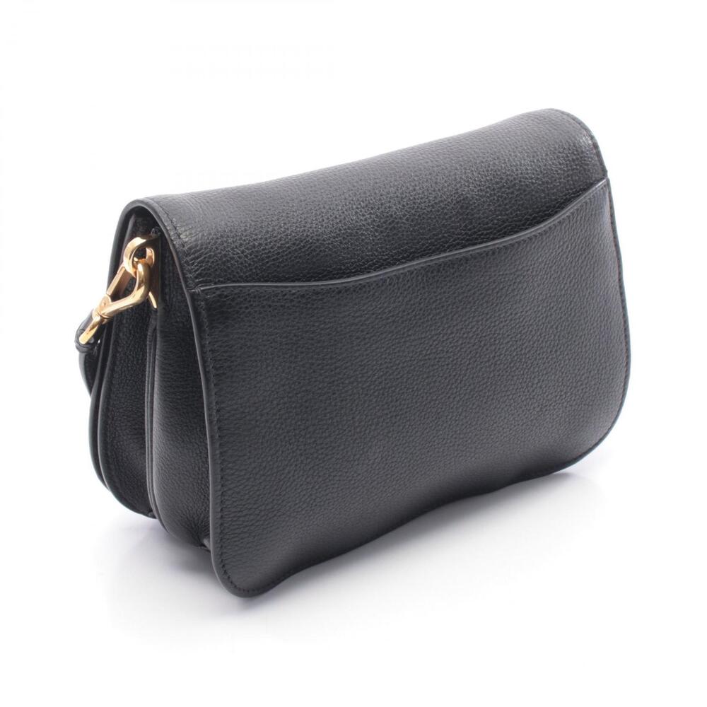 Prada Vitello Daino Shoulder Bag Leather Black - Picture 2 of 6